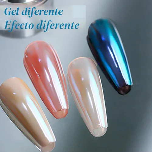 Miniatura 4 de Pretty Diva Polvo de uñas cromado Moonlight, polvo para uñas cromado de unicornio y sirena, polvo de uñas Aurora con efecto iridiscente, pigmento
