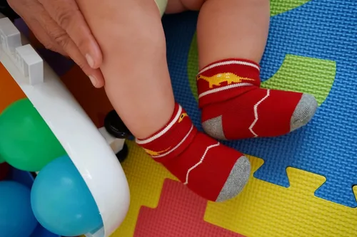 Miniatura 5 de RATIVE Calcetines para recién nacidos de 0 a 3 meses, para bebés de 3 a 6 meses, gruesos, rizos, para bebés, niños y niñas