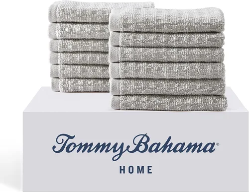 Miniatura 21 de Tommy Bahama - Toallas de baño, altamente absorbentes y suaves, esenciales para el baño, baja pelusa y resistentes a la decoloración, certificadas