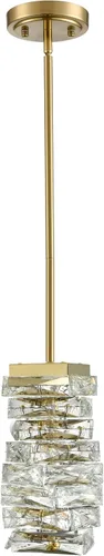 Miniatura 9 de Moderna lámpara colgante de cristal dorado iluminación colgante para isla de cocina LED varilla colgando mini luces colgantes baño, 8 W, 4000 K,