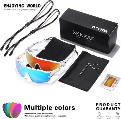 Miniatura 48 de Lentes de sol para niños, lentes de sol de béisbol juveniles, polarizados, deportivos, ciclismo, para niños y niñas, marco ligero