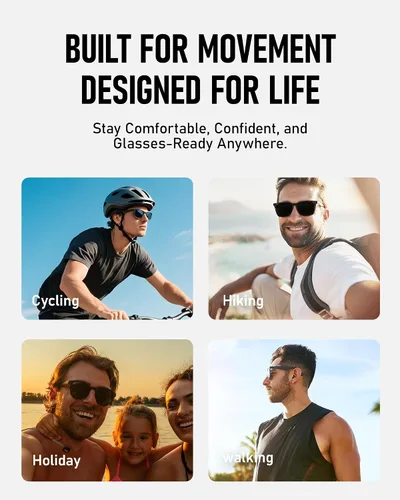 Miniatura 6 de Kit de accesorios para lentes inteligentes para RayBan/Oakley Meta Wayfarer/Headliner/Skyler, incluye funda de almacenamiento, 6 pares