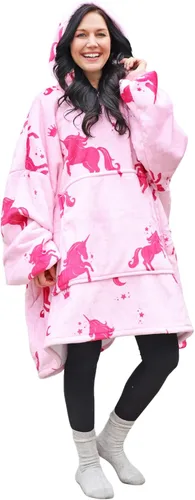 Miniatura 32 de Catalonia Sudadera con Capucha Manta Extragrande, Cómoda Sudadera Sherpa Usable, Regalo para Ella