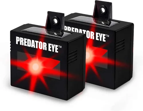 Predator Eye–Aspectek–Ahuyentador nocturno de animales a energía solar, 2 unidades, resistente al agua, control de animales, animales nocturnos, uso