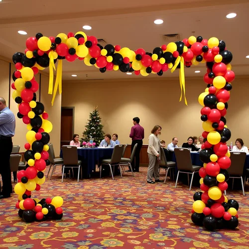 Miniatura 8 de TNWBA Globos rojos, negros y amarillos, 120 globos de látex, decoración de cumpleaños, boda, baby shower, fiesta Rojo Negro Amarillo