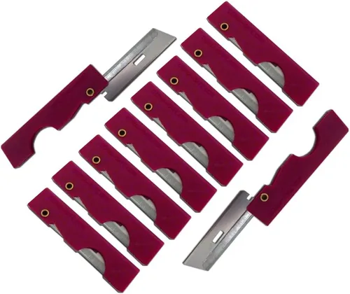 Miniatura 2 de Maquinilla de afeitar plegable (paquete de 10) para kits de supervivencia y primeros auxilios Naranja