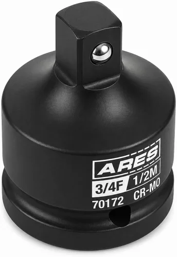 Miniatura 5 de ARES 70172-3/4-Pulgada F a 1/2-Pulgada M Adaptador de Enchufe de Impacto - Construcción de Acero Cromo Moly Supera los Estándares ANSI y Asegura un
