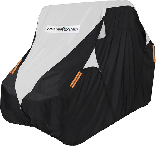 NEVERLAND Cubierta UTV de Servicio Pesado – cubierta lado a lado con material Oxford 300D compatible con Polaris RZR Yamaha Rhino Can-Am Defender