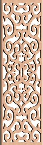 Miniatura 31 de Eveline - Paneles decorativos de pared de madera con calado, 13 3/8 pulgadas de ancho x 34 3/8 pulgadas de alto x 3/8 de alto, roble rojo rojo