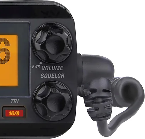 Miniatura 6 de Uniden UM435BK Advanced Fixed Mount VHF Marine Radio, todos los canales marinos estadounidenses/internacionales/canadienses incluyendo nuevos Negro