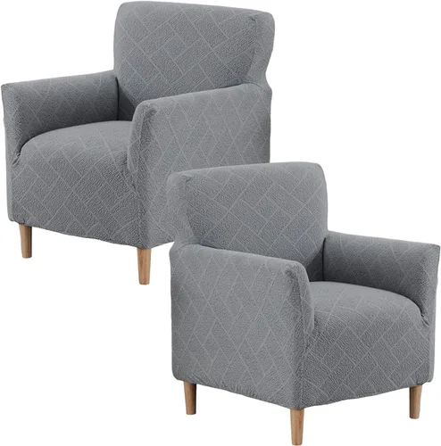 Miniatura 43 de Fundas de jacquard para sillón de banquete, fundas suaves para sillón, fundas elásticas de 1 pieza para sala de estar, funda antideslizante