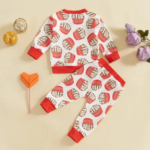 Miniatura 213 de Adobabirl Conjunto de sudadera y pantalones de Halloween para bebé, sudadera y pantalones con parche de calabaza para Halloween, otoño, ropa de bebé