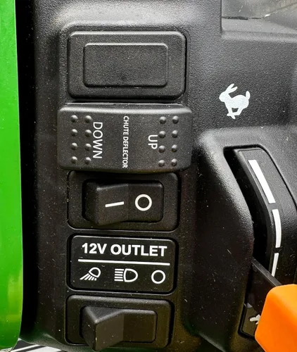 Miniatura 3 de Interruptor basculante personalizado 118.532 para deflector de conducto de actuador de soplador de nieve alimentado por Push Industries