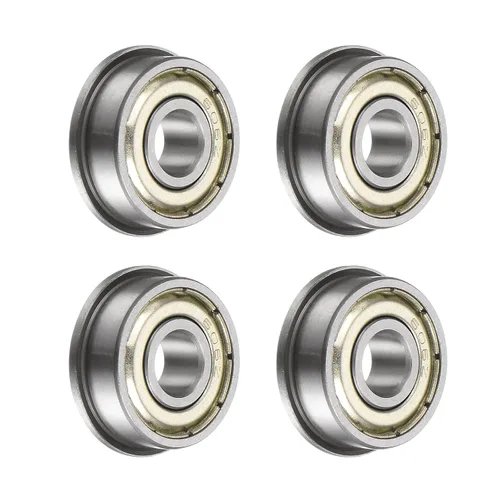 Miniatura 9 de uxcell Rodamiento de bolitas con bridas F683ZZ, 20pcs 0.118x0.276x0.118 in Acero cromado doble blindado ABEC1 cojinetes de brida