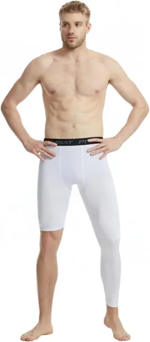 Miniatura 4 de Pantalones deportivos ajustados de una sola pierna de baloncesto para hombre, pantalones de compresión de 12 de una pierna, ropa interior atlética