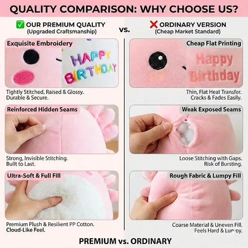 Miniatura 4 de Gudisi Axolotl de Felpa Adorable Animales de Peluche de Axolotl Suaves Regalo de Cumpleaños Axolotl de Felpa Almohadas para Niños Niños Niñas Rosa