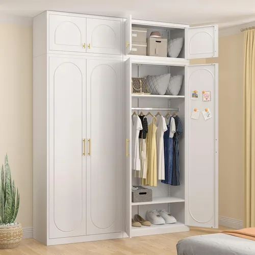 Miniatura 15 de UNICOLY Gabinete de Almacenamiento de Pared de 15", Pequeño Armario Guardarropa, Pequeño Gabinete Colgante para Dormitorio Escuela, Empleado