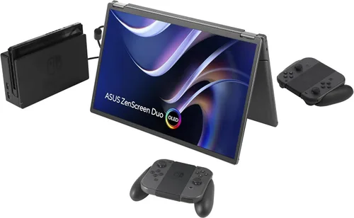 Miniatura 17 de ASUS ZenScreen Duo OLED 360° Monitor Portátil Plegable (MQ149CD) - Dual de 14 pulgadas, 16:10, 1920x1200, DisplayHDR400 True Black, 100% DCI-P3