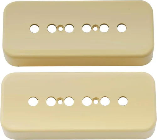 Musiclily Pro Plastic P-90 - Fundas para pastillas de guitarra compatibles con USA Les Paul, color crema (juego de 2)