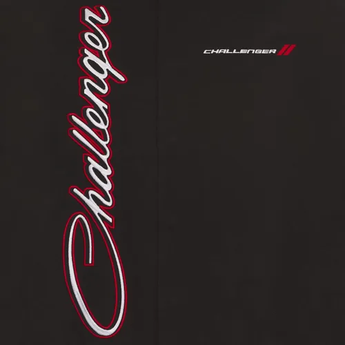 Miniatura 5 de JH DESIGN GROUP Dodge Challenger - Chaqueta de sarga clásica bordada para hombre