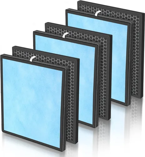 Miniatura 8 de Juego de 2 filtros HSP001 de repuesto para purificador de aire HSP001 Smart True HEPA, filtración de 4 etapas de prefiltro fino, carbón activado
