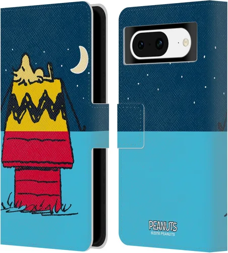 Miniatura 25 de Head Case Designs Officially Licensed Peanuts Snoopy & Woodstock 2 Halfs and Laughs Leather Wallet Case Compatible with Google Pixel 8 Snoopy