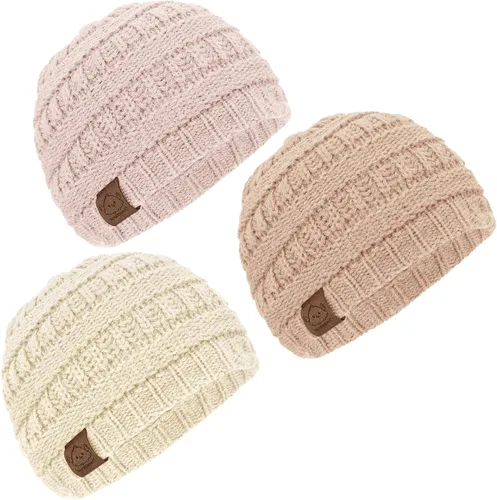 Miniatura 10 de KeaBabies 3-Pack Baby Beanies for Boys, Girls - Stretchy Knit Baby Hats, Cute Newborn