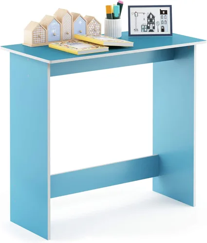 Miniatura 23 de Furinno Estante de escritorio clásico, gabinete de escritorio de 5 estantes, estante para libros, organizador de escritorio de 3 niveles