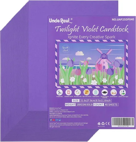 Miniatura 17 de Uncle Paul 40 hojas románticas de cartulina rosa – 8.5 x 11 pulgadas, doble cara, papel de impresora de 65 libras, perfecto para álbumes de rosado