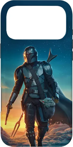 Miniatura 21 de iPhone 11 Pro Max Star Wars The Mandalorian and Grogu Sunset Poster Case