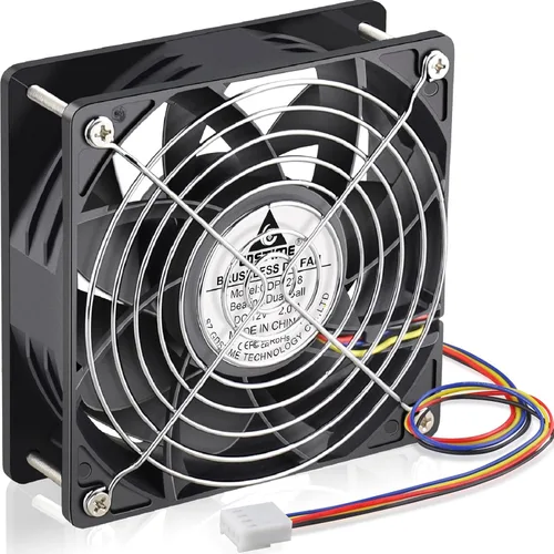 Miniatura 8 de GDSTIME Ventilador PWM de 3.150 in x 0.984 in de 4 pines, alta velocidad 12V 3.150x315.945 in de presión estática PC CPU Cooler Ventilador