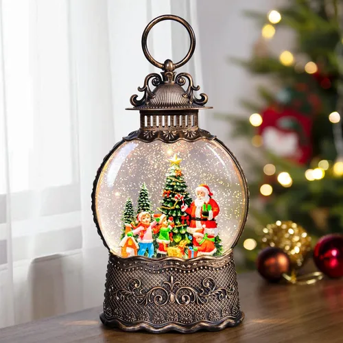 Miniatura 12 de Regalos conmemorativos para gatos por pérdida de condolencias, globo de nieve con purpurina giratoria automática y temporizador de 6 horas