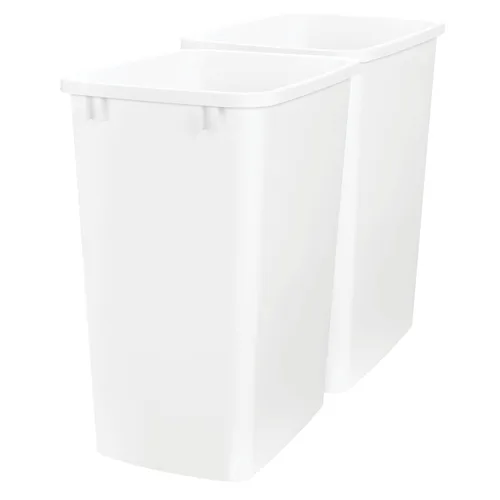 Miniatura 12 de Rev-A-Shelf Basurero de 33 L, Plateado Plata