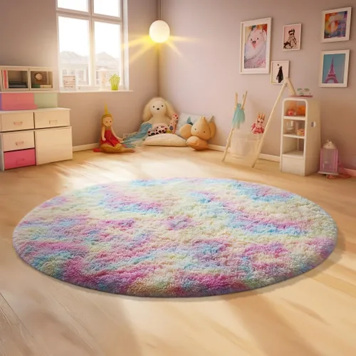Miniatura 157 de Ophanie Alfombra Verde de Césped, Alfombras de Área para Dormitorio, Alfombra Shag Esponjosa de 4x6 pies, Suave Peluda Afelpada Linda para Niños 7