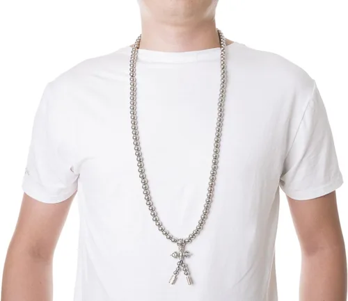 Miniatura 2 de 108 Destiny Nepal Prayer Full Metal Buddism Bead Mala Collar (acero inoxidable)