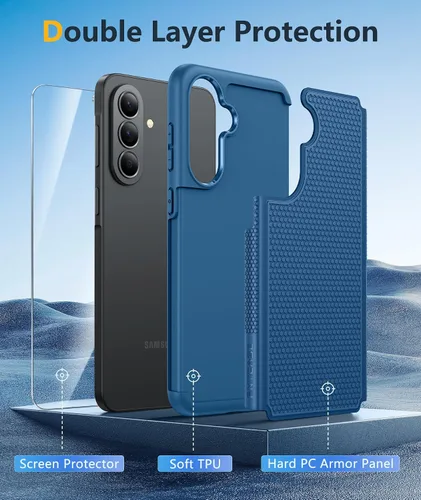 Miniatura 697 de FNTCASE Funda para iPhone 17 Pro: Fundas delgadas translúcidas de color azul claro compatibles con MagSafe, protección completa de la cámara