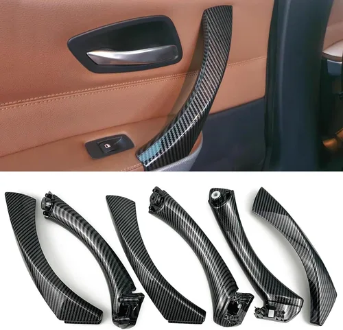 Miniatura 7 de Manija de Puerta de Coche para BMW Serie 3 E90 E91 2006-2012 Manijas de Puerta Interior Cubierta de Repuesto Conjunto de Manija de Puerta de Coche