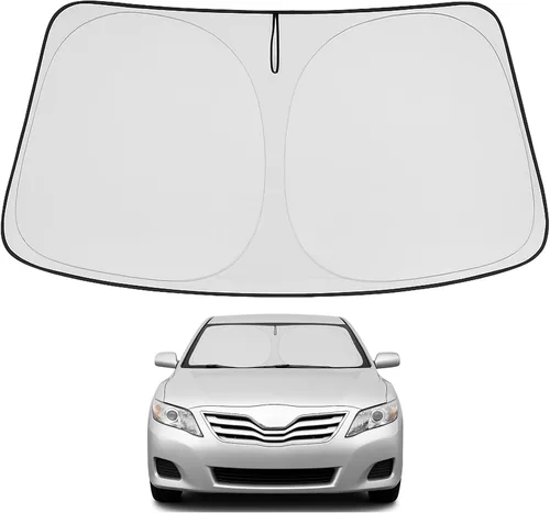 Miniatura 55 de Proadsy Parasol para parabrisas actualizado 2025, ajuste personalizado Dodge RAM 1500 2Dr 2019-2024 2025, 4 capas, plegable, protector de parasol