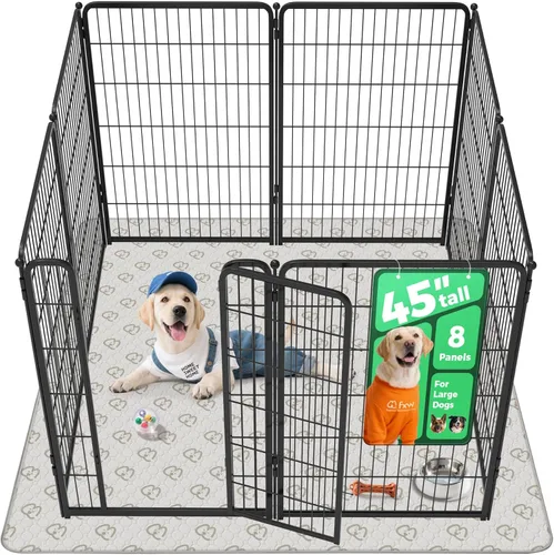 Miniatura 54 de FXW Homeplus Unleashed Corralito para Perros de Interior - Juego Sin Estrés y Seguro, Resistente de 24 Pulgadas 4 Paneles Corral para Cachorros