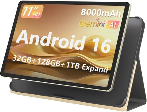 Miniatura 10 de Tablet Android 16 de 11 pulgadas, 32 GB de RAM + 128 GB de ROM (expansión de 1 TB), procesador T7280 Octa-Core 2.2GHz, pantalla IPS FHD+ de 90 Hz