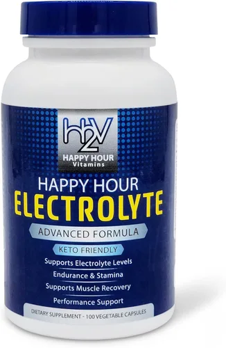 Píldora de electrolitos, 100 píldoras, deshidratación, calambres musculares, rendimiento, Keto y recuperación rápida. Cápsulas vegetarianas con