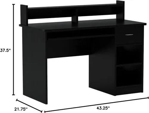 Miniatura 3 de OneSpace - Escritorio para computadora, Madera, Negro