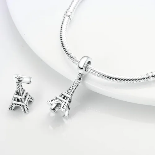 Miniatura 2 de Hapour Dijes de plata de ley 925 para pulseras de dijes, collar, joyería europea, dije, abalorios, abalorios, regalo de cumpleaños para mujeres