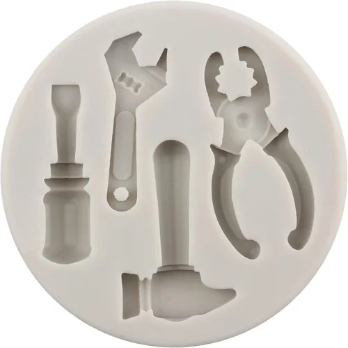 Miniatura 3 de Herramientas manuales de silicona, herramientas de construcción, moldes de fondant de chocolate, moldes de llave combinada, moldes para decoración