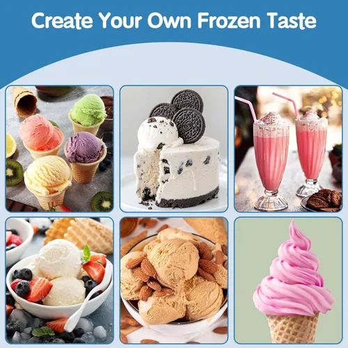 Miniatura 5 de Paquete de 4 pintas y tapas de remolinos de crema para máquina de helados Ninja serie NC700, recipientes de crema de repuesto para máquinas