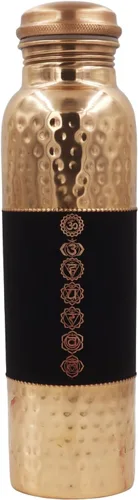 Miniatura 2 de Botella de agua de cobre puro sin forro, sin recubrimiento y sin laca, para beneficios de salud ayurvédica, 33.8 fl oz (33.81 onzas líquidas)