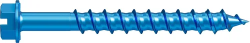 Miniatura 11 de Simpson Strong-Tie TNT25214H Titen Turbo 1/4 pulgadas x 2-1/4 pulgadas. Tornillo de cabeza hexagonal para hormigón y mampostería, azul (100 unidades)