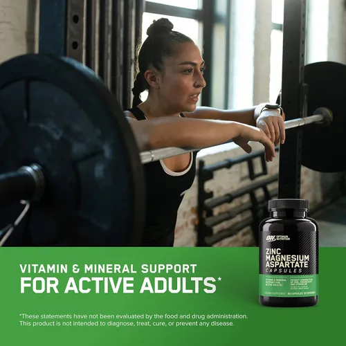 Miniatura 3 de Optimum Nutrition Suplemento de recuperación muscular y resistencia para hombres y mujeres, suplemento de zinc y magnesio, 180