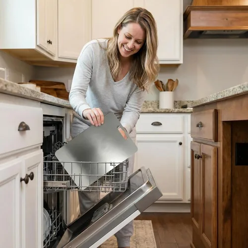 Miniatura 6 de Tablas de cortar de titanio para cocina, tablas de cortar no tóxicas, aptas para lavavajillas adecuadas para cocina o acampar al aire libre (M11 x 8)