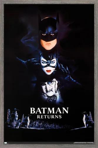 Trends International DC Comics Movie Batman Returns - Póster de pared con logotipo de una hoja, 22.4 pulgadas de largo x 14.7 pulgadas, versión
